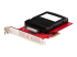 StarTech.com U.3 to PCIe Adapter Card, PCIe 4.0 x4 Adapter For 2.5" U.3 NVMe SSDs, SFF-TA-1001 PCI Express Add-in Card for Desktops/Servers, TAA Compliant - Left-angle