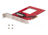 StarTech.com U.3 to PCIe Adapter Card, PCIe 4.0 x4 Adapter For 2.5" U.3 NVMe SSDs, SFF-TA-1001 PCI Express Add-in Card for Desktops/Servers, TAA Compliant - Left-angle
